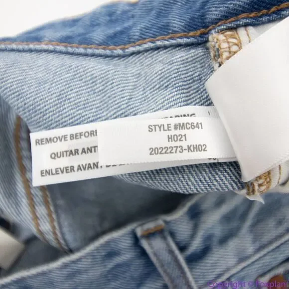NEW Madewell Relaxed Denim Shorts in Homecrest Wash: Ripped Edition, 25‎